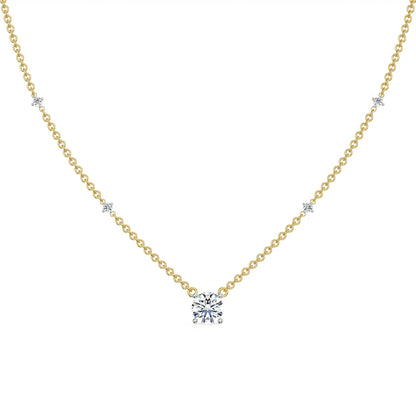 0.5 CT Solitaire Diamond Necklace