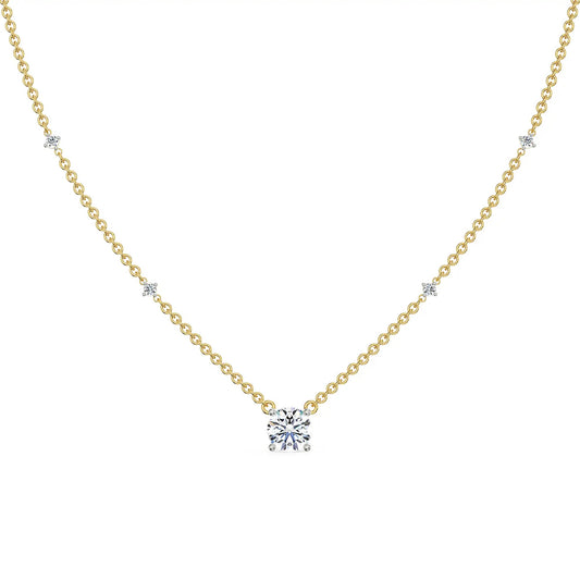 0.5 CT Solitaire Diamond Necklace
