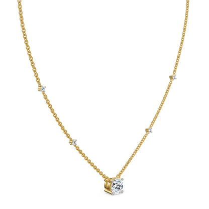 0.5 CT Solitaire Diamond Necklace