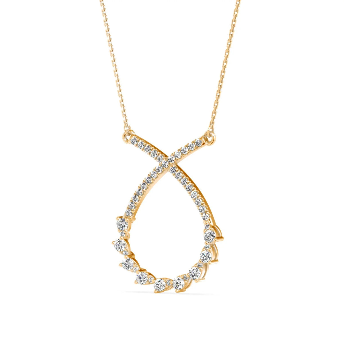 Seraphina Infinity Teardrop Pendant