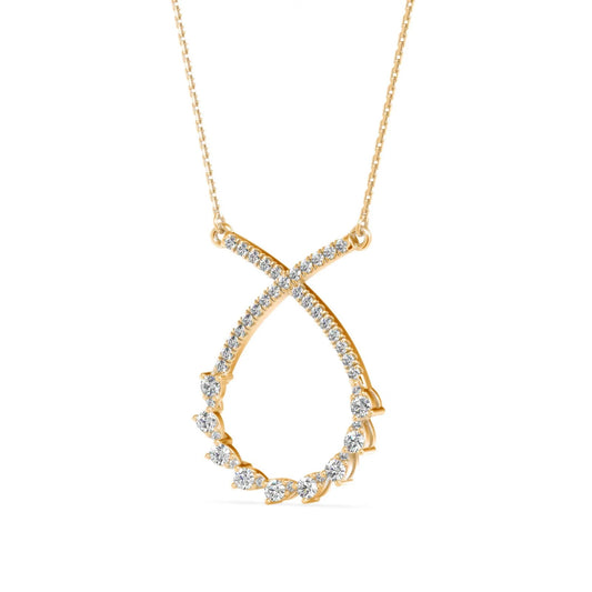 Tropical Twist Diamond Necklace