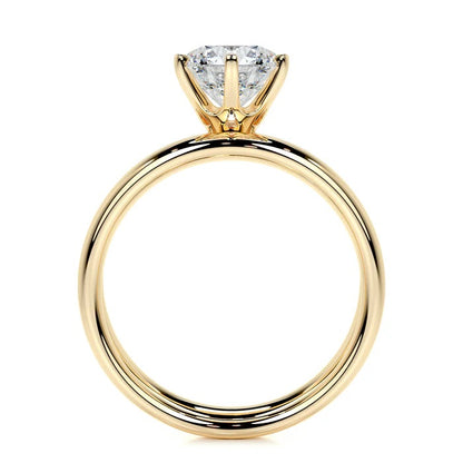 1.5 CT Brilliant Round Solitaire Ring with Matching Band