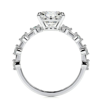 3 CT Solitaire Oval Diamond Accent Ring
