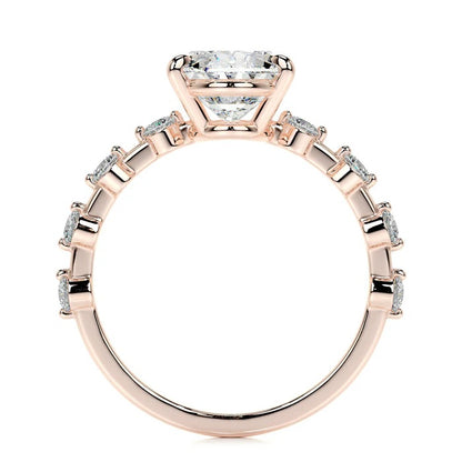 3 CT Solitaire Oval Diamond Accent Ring