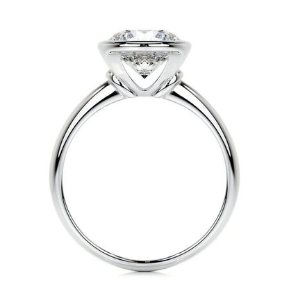 3 CT Solitaire Brilliant Round Diamond Bezel Ring