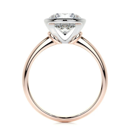 3 CT Solitaire Brilliant Round Diamond Bezel Ring