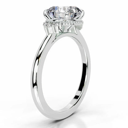 2 CT Brilliant Round Solitaire Diamond Accent Ring