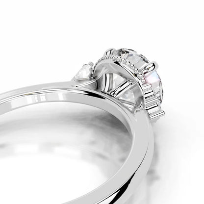 2 CT Brilliant Round Solitaire Diamond Accent Ring