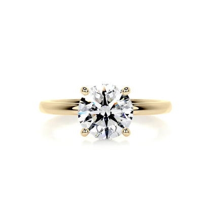 2 CT Brilliant Round Solitaire Diamond Halo Ring