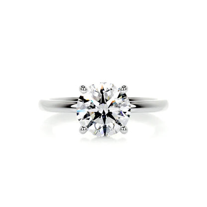 2 CT Brilliant Round Solitaire Diamond Halo Ring