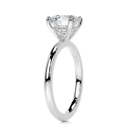 2 CT Brilliant Round Solitaire Diamond Halo Ring