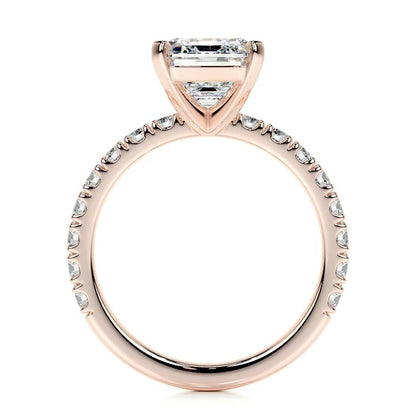 3 CT Solitaire Emerald Accent Ring