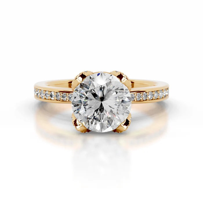 Avelisse 2CT Round Diamond Solitaire Ring