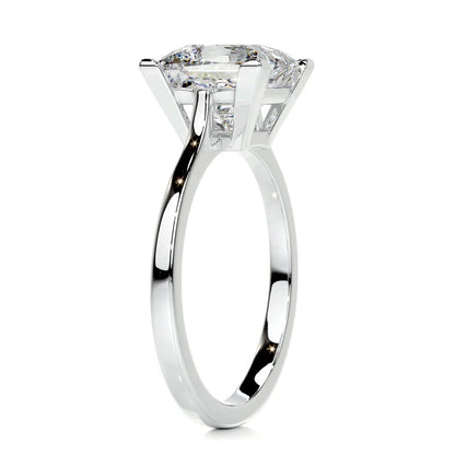 3 CT Princess Solitaire Diamond Ring