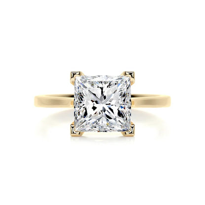 3 CT Princess Solitaire Diamond Ring