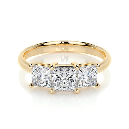 1.5 CT Princess Three Stone Diamond Ring