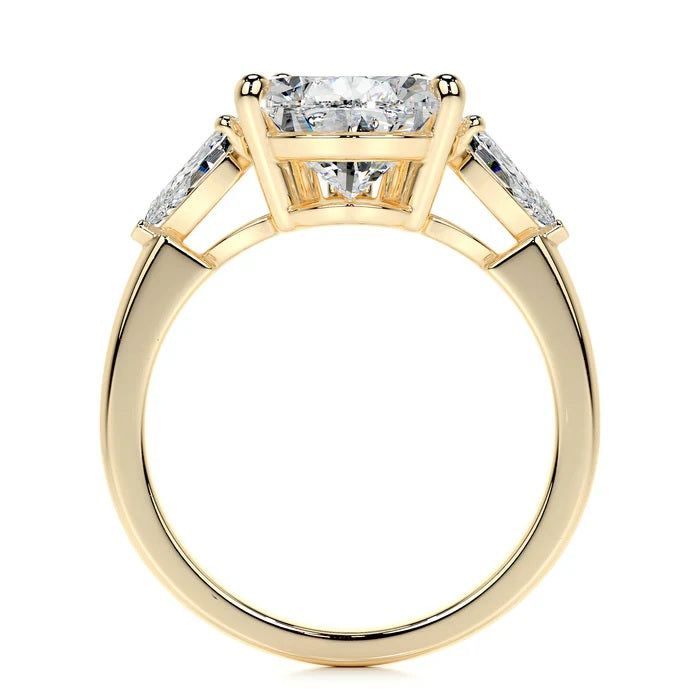 5 CT Pear Three Stone Diamond Ring