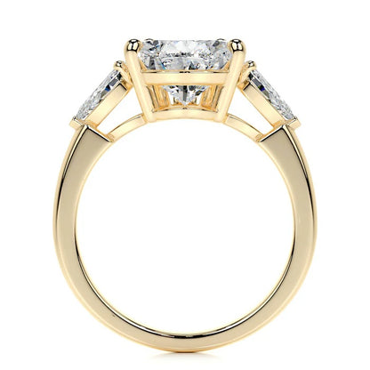 5 CT Pear Three Stone Diamond Ring