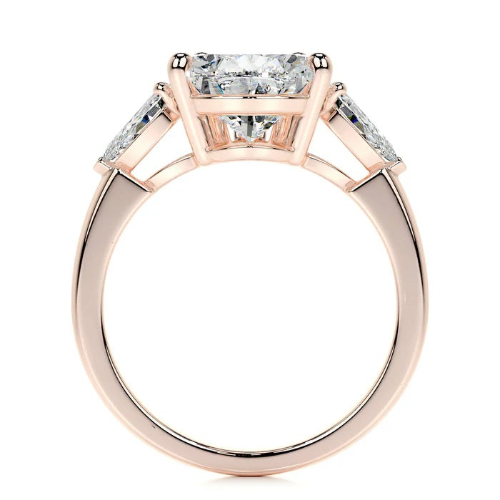 5 CT Pear Three Stone Diamond Ring