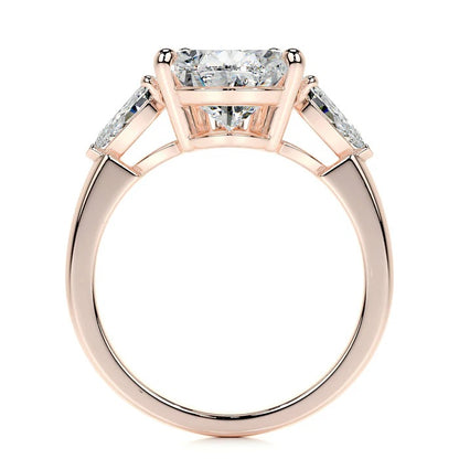 5 CT Pear Three Stone Diamond Ring
