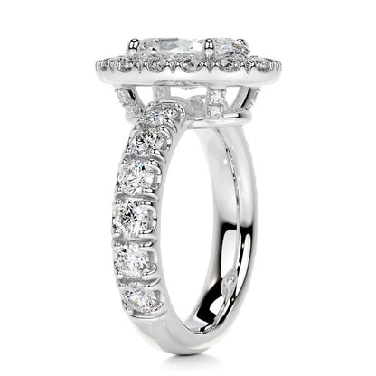 1.5 CT Oval Shaped Halo Diamond Ring