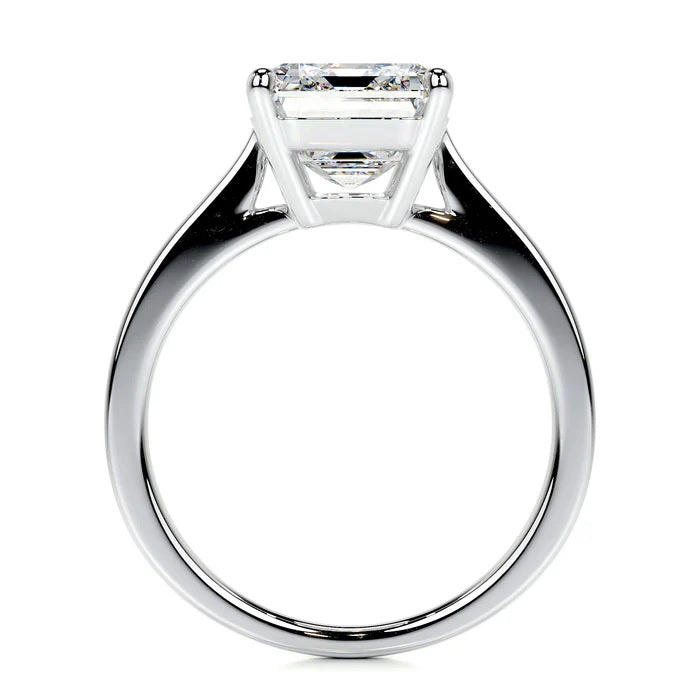 4 CT Solitaire  Emerald Ring