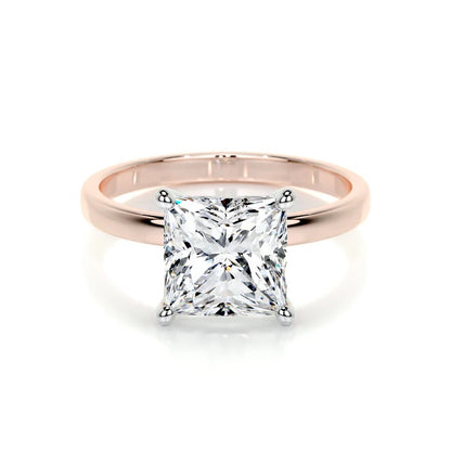 4 CT Solitaire Princess Ring