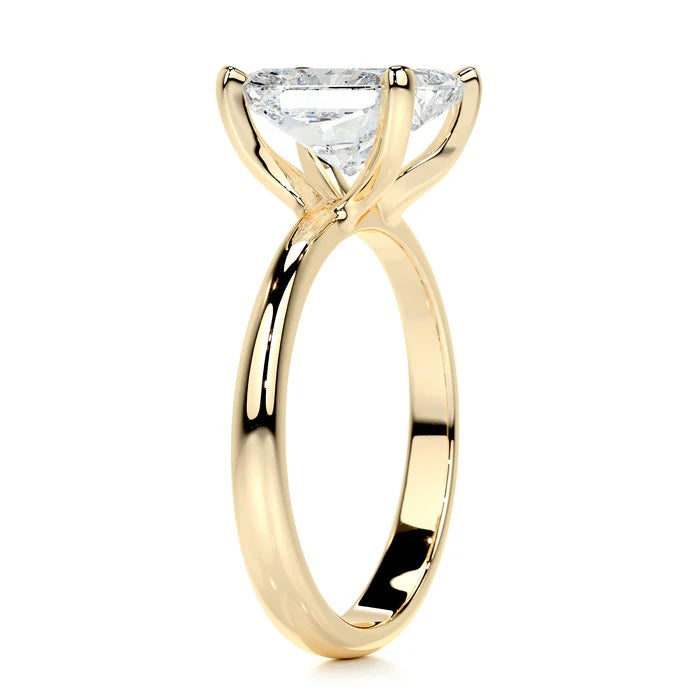 3 CT Princess Solitaire Ring