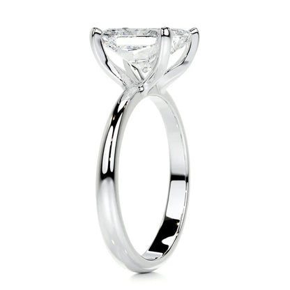 3 CT Princess Solitaire Ring
