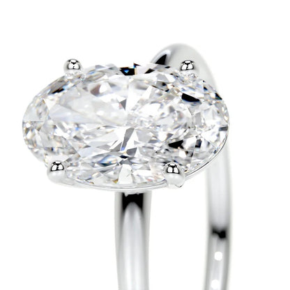 2 CT Solitaire Oval Diamond Ring