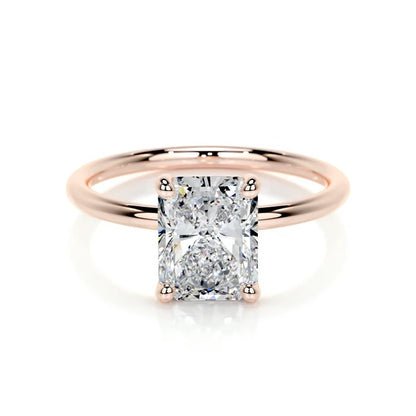 2 CT Solitaire Radiant Ring