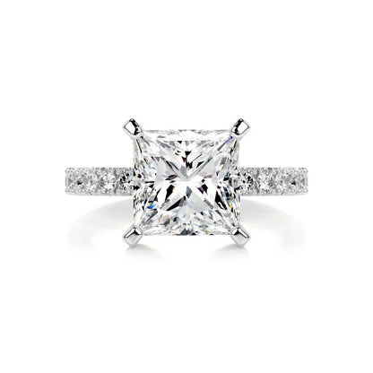 3 CT Solitaire Princess Diamond Accent  Ring