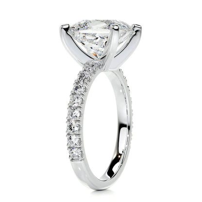 3 CT Solitaire Princess Diamond Accent  Ring