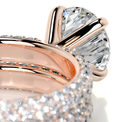 2 CT Brilliant Round Solitaire Ring with Matching Band