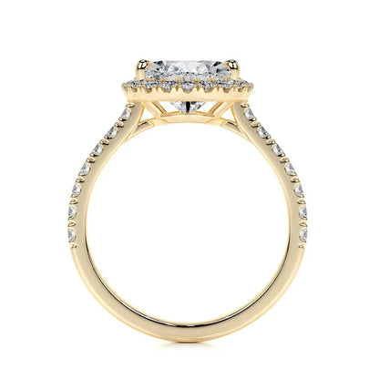 3 CT Solitaire Pear Accent Ring