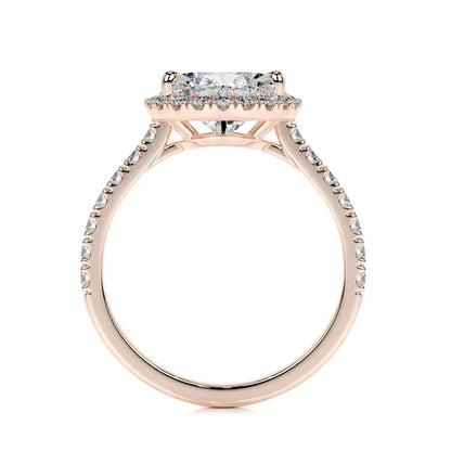 3 CT Solitaire Pear Accent Ring