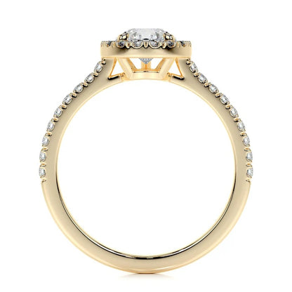 1 CT Pear Halo Ring