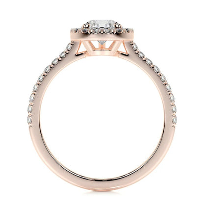 1 CT Pear Halo Ring