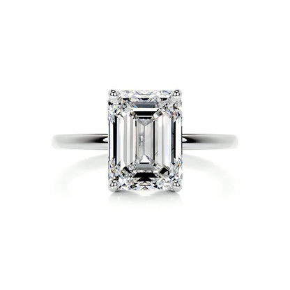 3 CT Solitaire Emerald Cut Diamond Ring