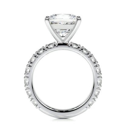 3 CT Solitaire Princess Accent Ring