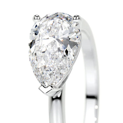 1 CT Solitaire Pear Diamond Ring