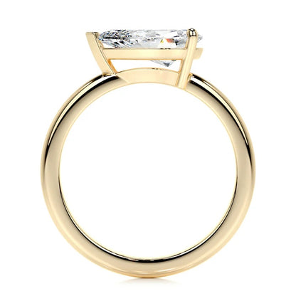 1 CT Solitaire Pear Diamond Ring