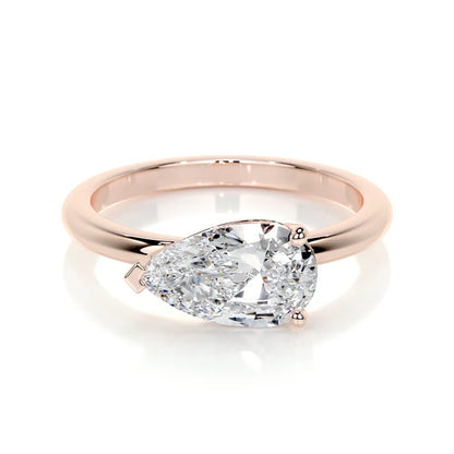 1 CT Solitaire Pear Diamond Ring