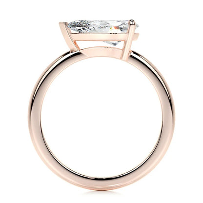 1 CT Solitaire Pear Diamond Ring