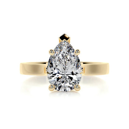 2 CT Solitaire Pear Diamond Ring