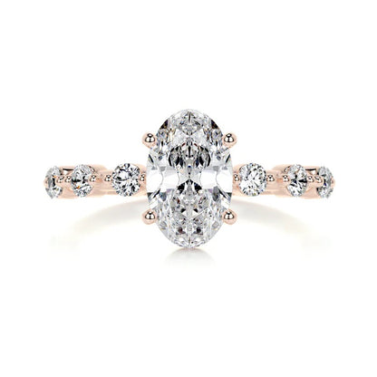 1 CT Solitaire Oval Ring