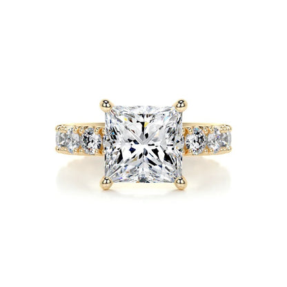 2 CT Solitaire Princess Accent Ring
