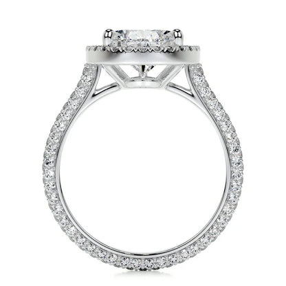 3 CT Solitaire Pear Diamond Accent Ring