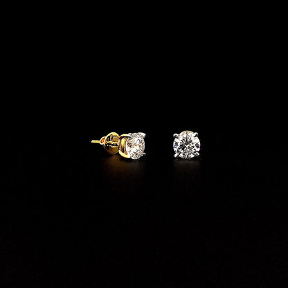 1Cts Classic solitaire Earring