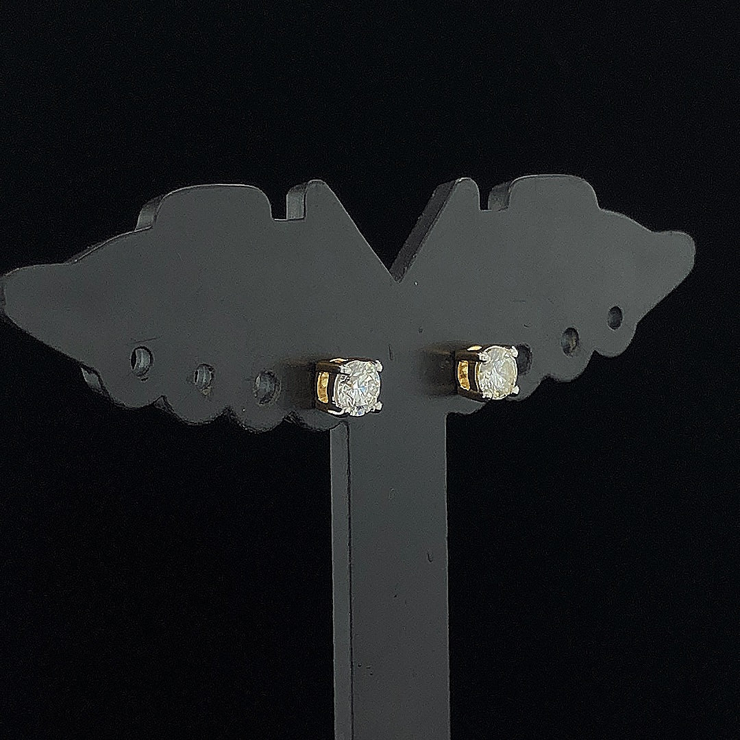 0.25cts Classic Solitaire Earrings